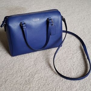 COACH Cobalt Blue Leather Shoulder Bag